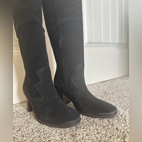 NIB Lucky Brand Jolna black suede boots, 7.5 - Picture 9 of 13